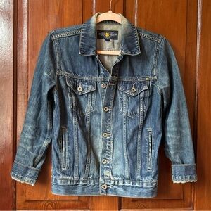 Lucky Brand blue jean Denim Tomboy Trucker Jacket